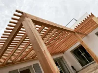 Pergola en Douglas naturel massif (2)