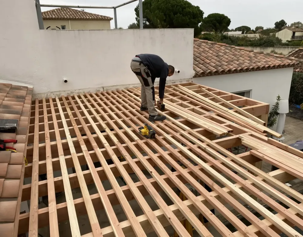 Pergola en Douglas naturel massif (4)